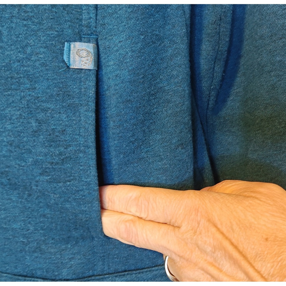 Mountain Hardwear Jacket Womens Med Teal Double Breasted Hooded Peacoat OL4947 - Picture 3 of 12